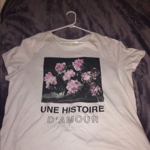 Forever 21 White Graphic Tee